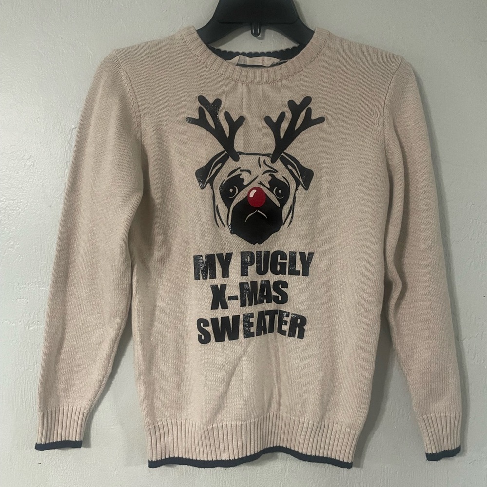Pug Christmas sweater